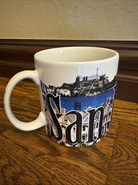 San Francisco Large 3D Coffee Mug Cup Golden Gate Bridge 2007 Americaware 18 oz